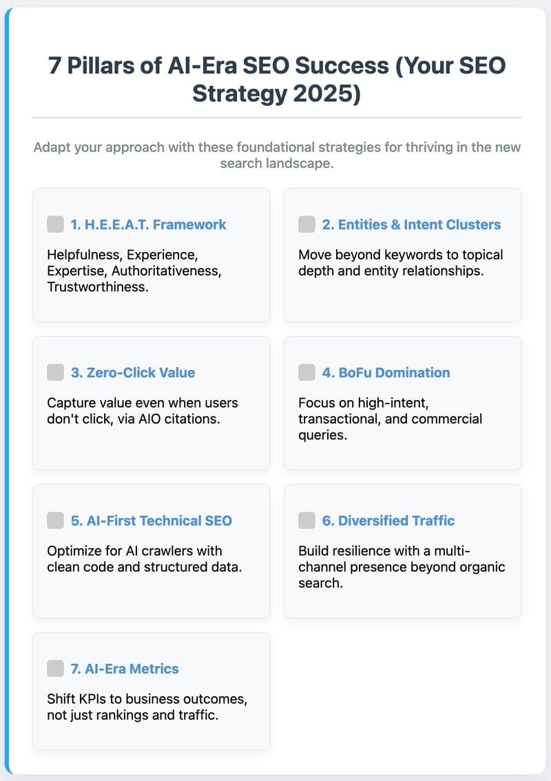 AI SEO Success Key Pillars